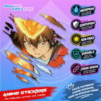 Hitman Reborn Anime Scratch Sticker | Waterproof Vinyl for Helmet, Motorcycle, Car, Laptop & Tumbler