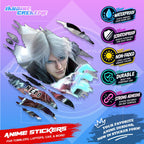 Devil May Cry Inspired Scratch Sticker | Waterproof Vinyl for Helmet, Motorcycle, Laptop & Tumbler
