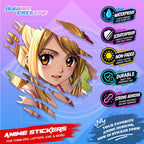 Fairy Tail Anime Inspired Scratch Sticker | Waterproof Vinyl for Helmet, Motorcycle Laptop & Tumbler