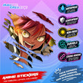 Fairy Tail Anime Inspired Scratch Sticker | Waterproof Vinyl for Helmet, Motorcycle Laptop & Tumbler