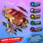 Fairy Tail Anime Inspired Scratch Sticker | Waterproof Vinyl for Helmet, Motorcycle Laptop & Tumbler