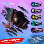 Final Fantasy Inspired Scratch Sticker | Waterproof Vinyl for Helmet, Motorcycle, Laptop & Tumbler