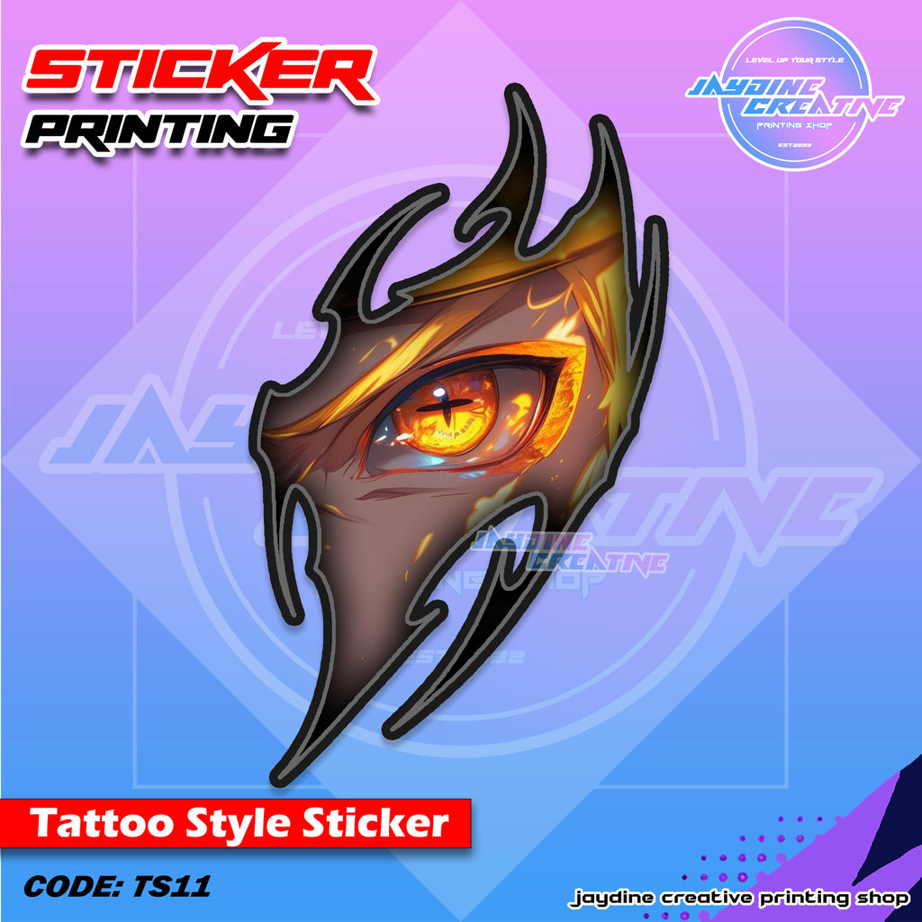 All Anime Inspired Tattoo Style Sticker