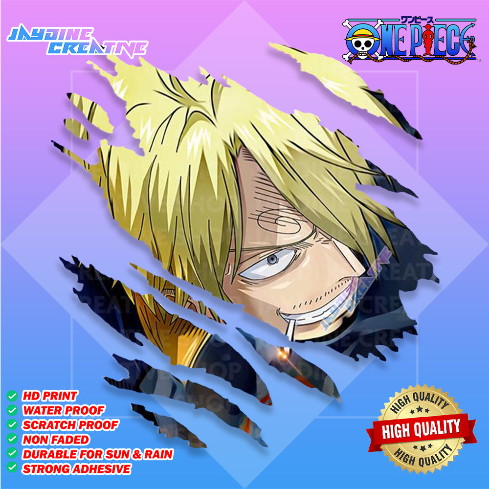 One Piece Scratch Design Sticker