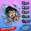 Yu yu Hakusho Ghost Fighter Scratch Sticker Waterproof Vinyl for Helmet Motorcycle, Laptop & Tumbler