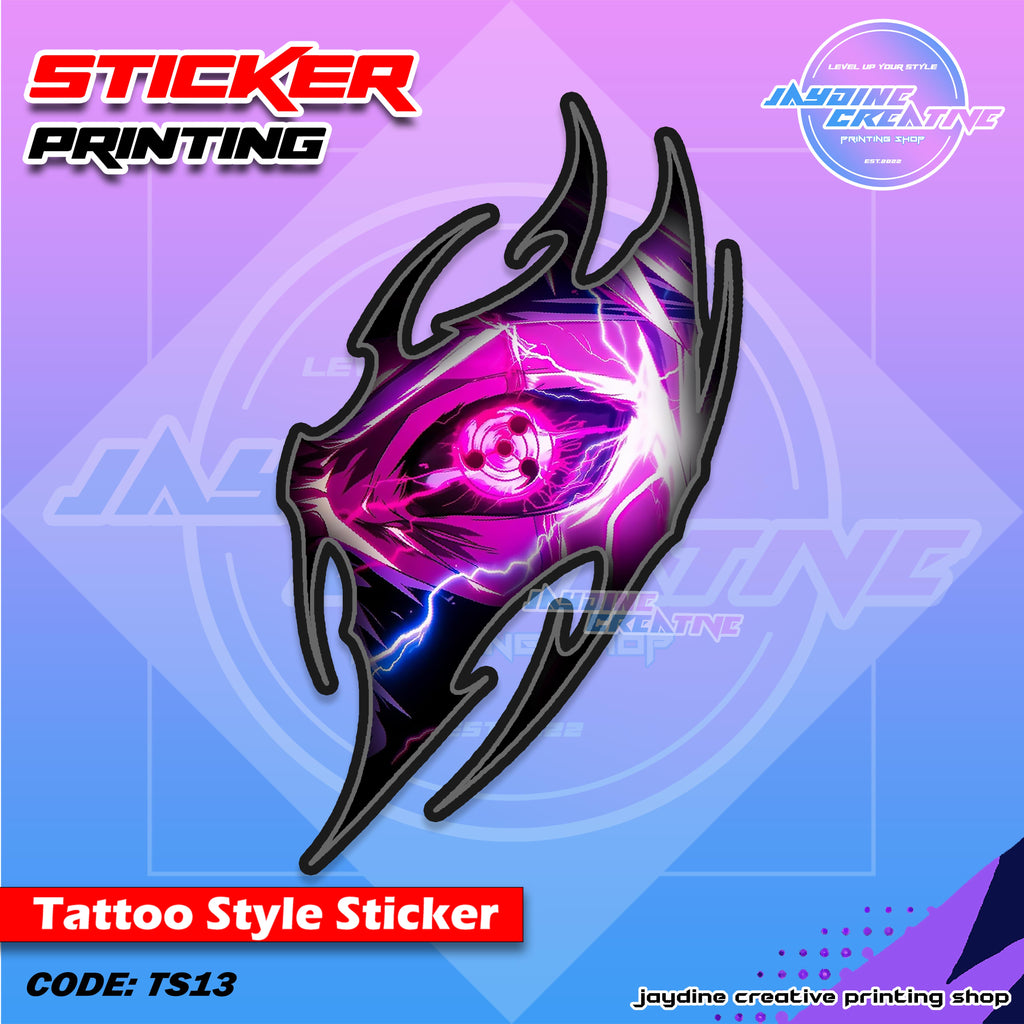 All Anime Inspired Tattoo Style Sticker