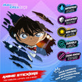 Detective Conan Anime Inspired Scratch Sticker | Waterproof Vinyl for Helmet, Laptop & Tumbler