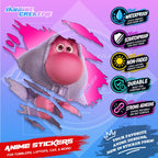 Inside Out Inspired Scratch Sticker Waterproof Vinyl for Helmet, Motorcycle, Laptop & Tumbler