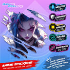 Arcane League of Legends Scratch Design Sticker | Waterproof Vinyl for Helmet, Motorcycle & Tumbler