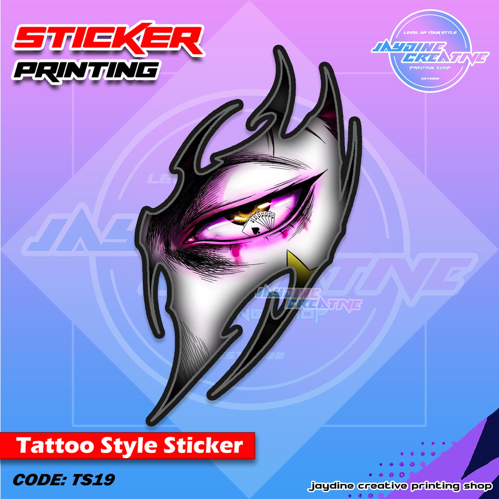 All Anime Inspired Tattoo Style Sticker