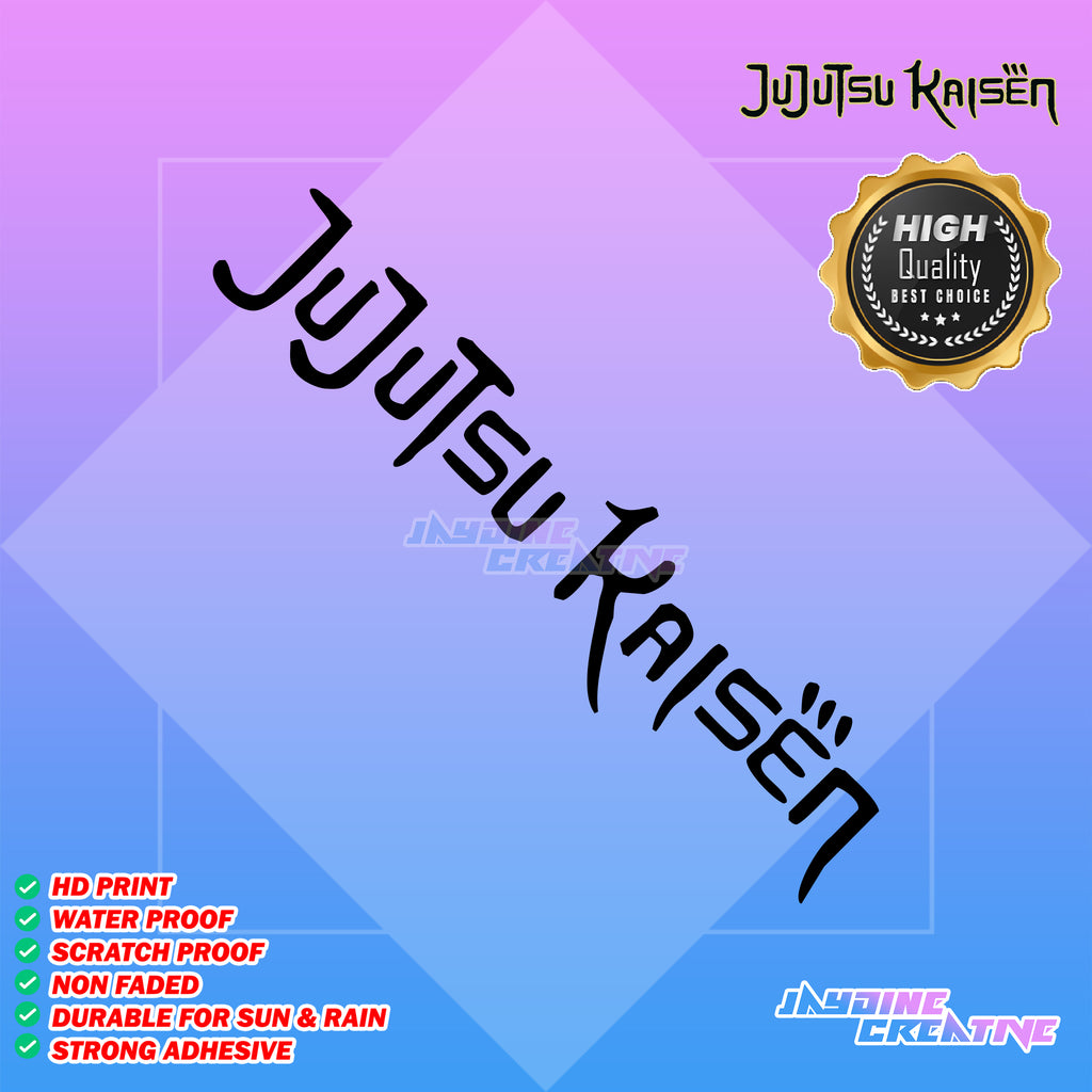 Jujutsu Kaisen Inspired Decal Cut-Out Sticker