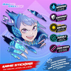 Black Clover Inspired Scratch Sticker Waterproof Vinyl for Helmet, Motorcycle, Car, Laptop & Tumbler