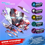 Ironman Marvel Inspired Scratch Sticker Waterproof Vinyl for Helmet, Motorcycle, Laptop & Tumbler