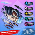 Dragonball Anime Inspired Scratch Sticker Waterproof Vinyl for Helmet, Motorcycle, Car & Tumbler
