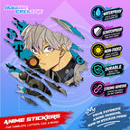 Kaiju no. 8 Anime Inspired Scratch Sticker Waterproof Vinyl for Helmet, Motorcycle, Laptop & Tumbler