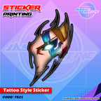 All Anime Inspired Tattoo Style Sticker