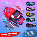 Spiderman Inspired Scratch Sticker Waterproof Vinyl for Helmet, Motorcycle, Car, Laptop & Tumbler