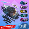 Final Fantasy Inspired Scratch Sticker | Waterproof Vinyl for Helmet, Motorcycle, Laptop & Tumbler