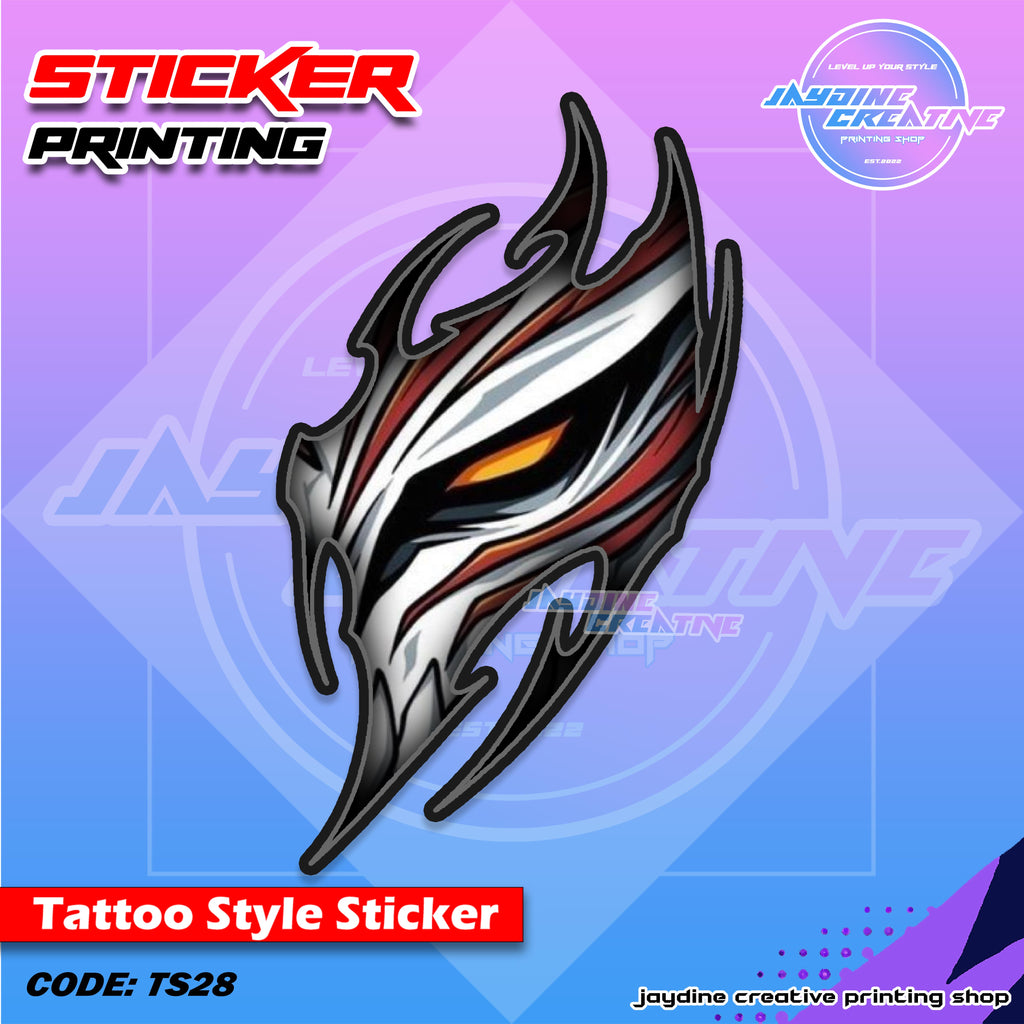 All Anime Inspired Tattoo Style Sticker