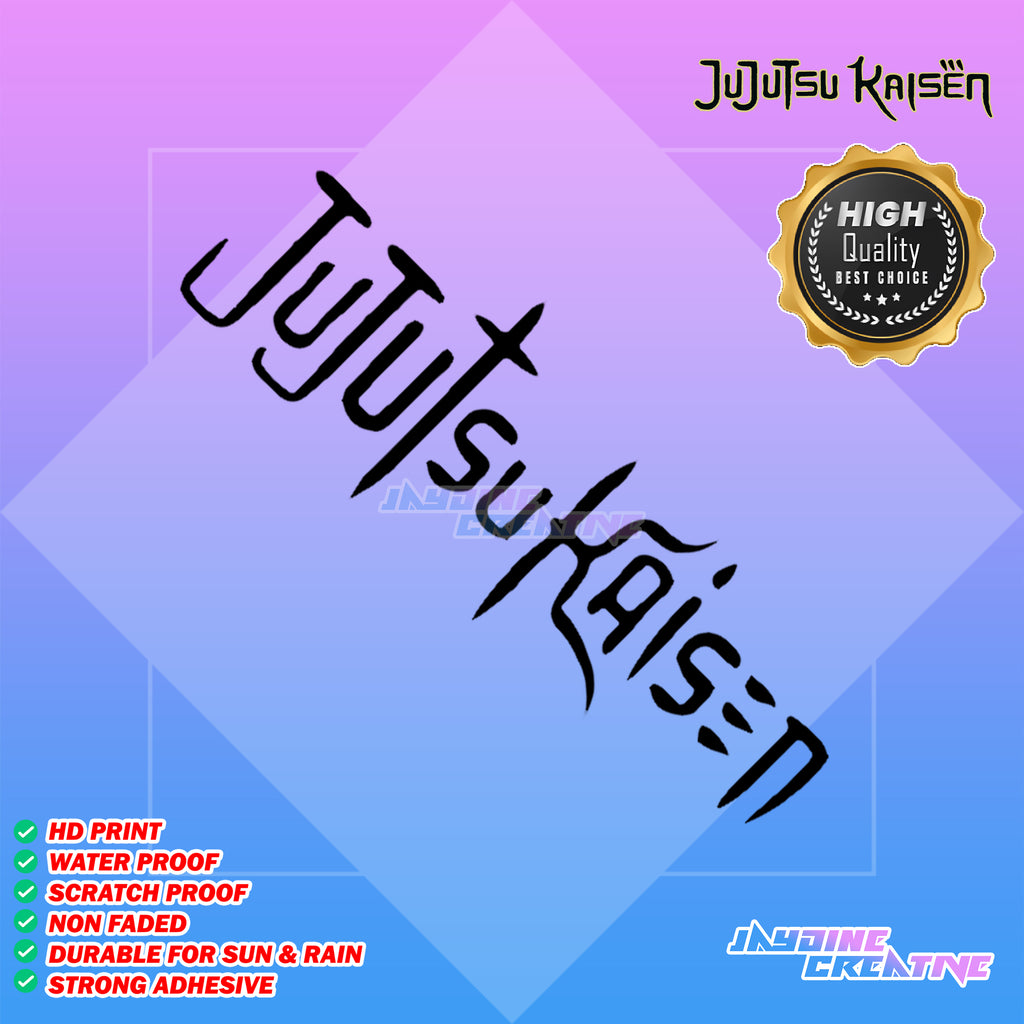 Jujutsu Kaisen Inspired Decal Cut-Out Sticker
