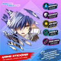 Date A Live Anime Inspired Scratch Sticker | Waterproof Vinyl for Helmet Motorcycle Laptop & Tumbler