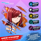 Fairy Tail Anime Inspired Scratch Sticker | Waterproof Vinyl for Helmet, Motorcycle Laptop & Tumbler