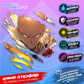 All  Anime Inspired Scratch Sticker Waterproof Vinyl for Helmet, Motorcycle, Car, Laptop, Phone & Tumbler