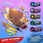 All  Anime Inspired Scratch Sticker Waterproof Vinyl for Helmet, Motorcycle, Car, Laptop, Phone & Tumbler