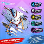 Darling in the Franxx Scratch Sticker Waterproof Vinyl for Helmet, Motorcycle, Car, Laptop & Tumbler