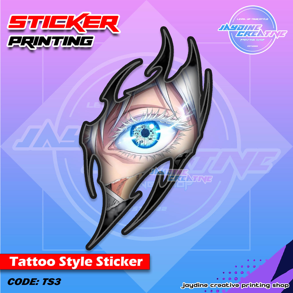 All Anime Inspired Tattoo Style Sticker