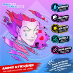Hunter x Hunter Inspired Scratch Sticker | Waterproof Vinyl for Helmet, Motorcycle, Car & Tumbler