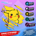 Pokemon Inspired Scratch Sticker | Waterproof Vinyl for Helmet, Motorcycle, Car & Tumbler
