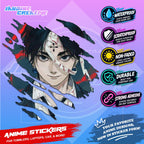 Hunter x Hunter Inspired Scratch Sticker | Waterproof Vinyl for Helmet, Motorcycle, Car & Tumbler