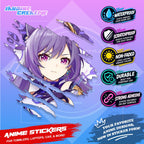 Genshin Liyue Inspired Scratch Sticker | Waterproof Vinyl for Helmet, Motorcycle, Laptop & Tumbler