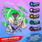 Dragonball Anime Inspired Scratch Sticker Waterproof Vinyl for Helmet, Motorcycle, Car & Tumbler