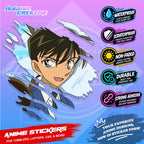 Detective Conan Anime Inspired Scratch Sticker | Waterproof Vinyl for Helmet, Laptop & Tumbler