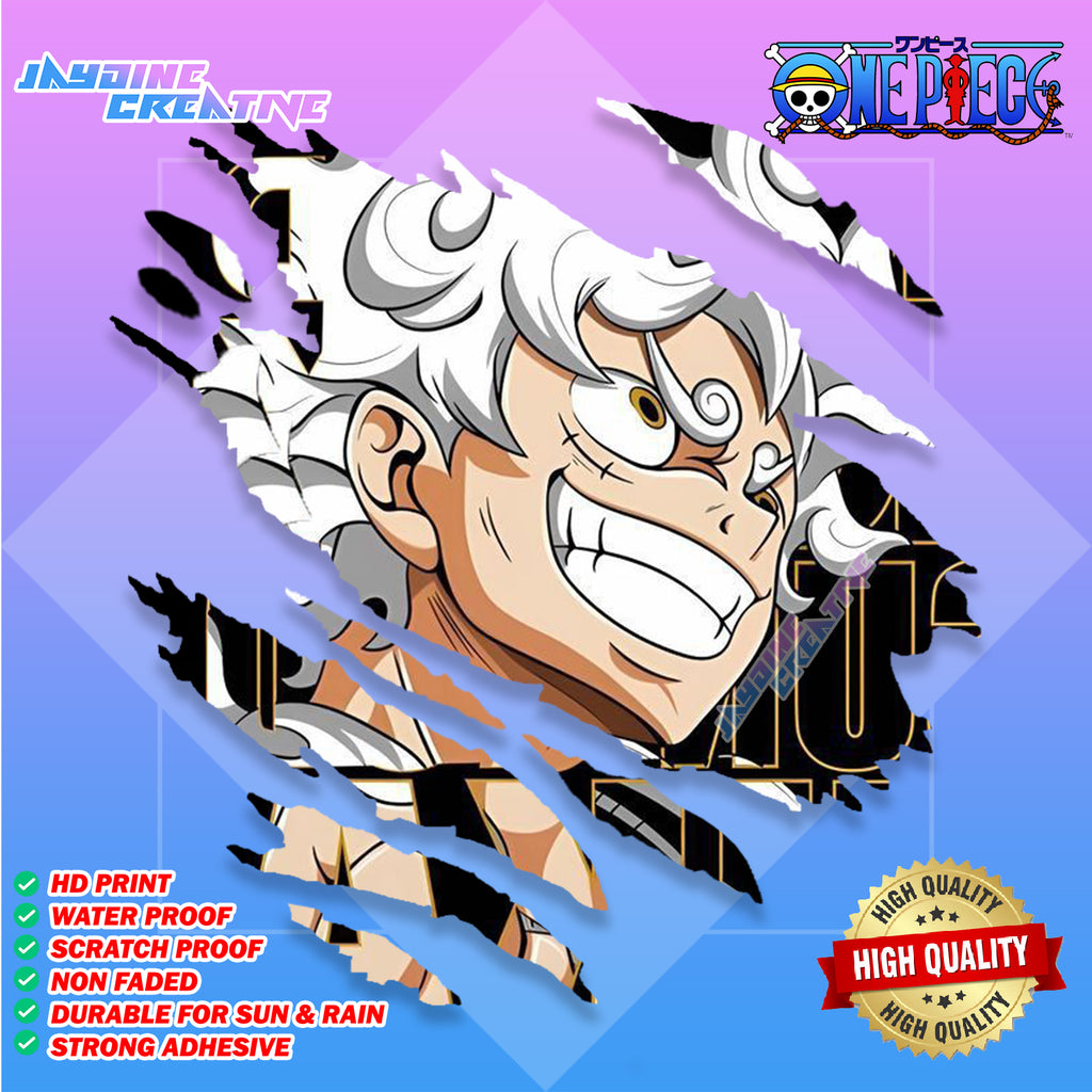 One Piece Scratch Design Sticker