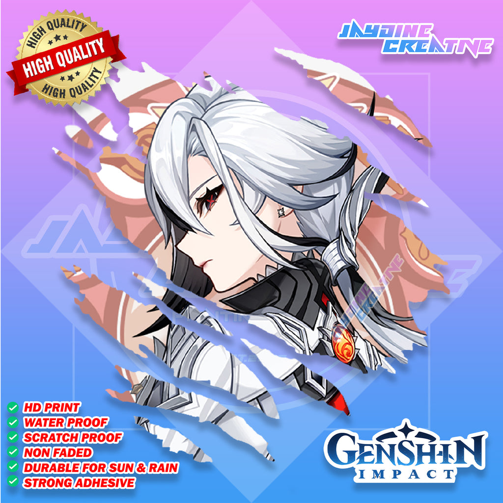 Genshin Impact Scratch Design Sticker