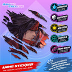 Final Fantasy Inspired Scratch Sticker | Waterproof Vinyl for Helmet, Motorcycle, Laptop & Tumbler