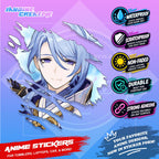 Genshin Inazuma Inspired Scratch Sticker Waterproof Vinyl for Helmet, Motorcycle, Car & Tumbler