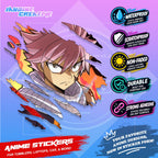 Fairy Tail Anime Inspired Scratch Sticker | Waterproof Vinyl for Helmet, Motorcycle Laptop & Tumbler