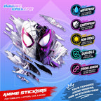Spiderman Inspired Scratch Sticker Waterproof Vinyl for Helmet, Motorcycle, Car, Laptop & Tumbler