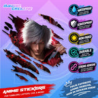 Devil May Cry Inspired Scratch Sticker | Waterproof Vinyl for Helmet, Motorcycle, Laptop & Tumbler