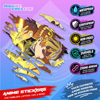 Demon Slayer Anime Inspired Scratch Sticker | Waterproof Vinyl for Helmet, Motorcycle & Tumbler