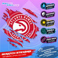 Basketball Team Inspired Scratch Sticker Waterproof Vinyl for Helmet, Motorcycle, Car, Laptop & Tumbler