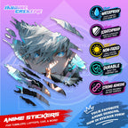 All  Anime Inspired Scratch Sticker Waterproof Vinyl for Helmet, Motorcycle, Car, Laptop, Phone & Tumbler