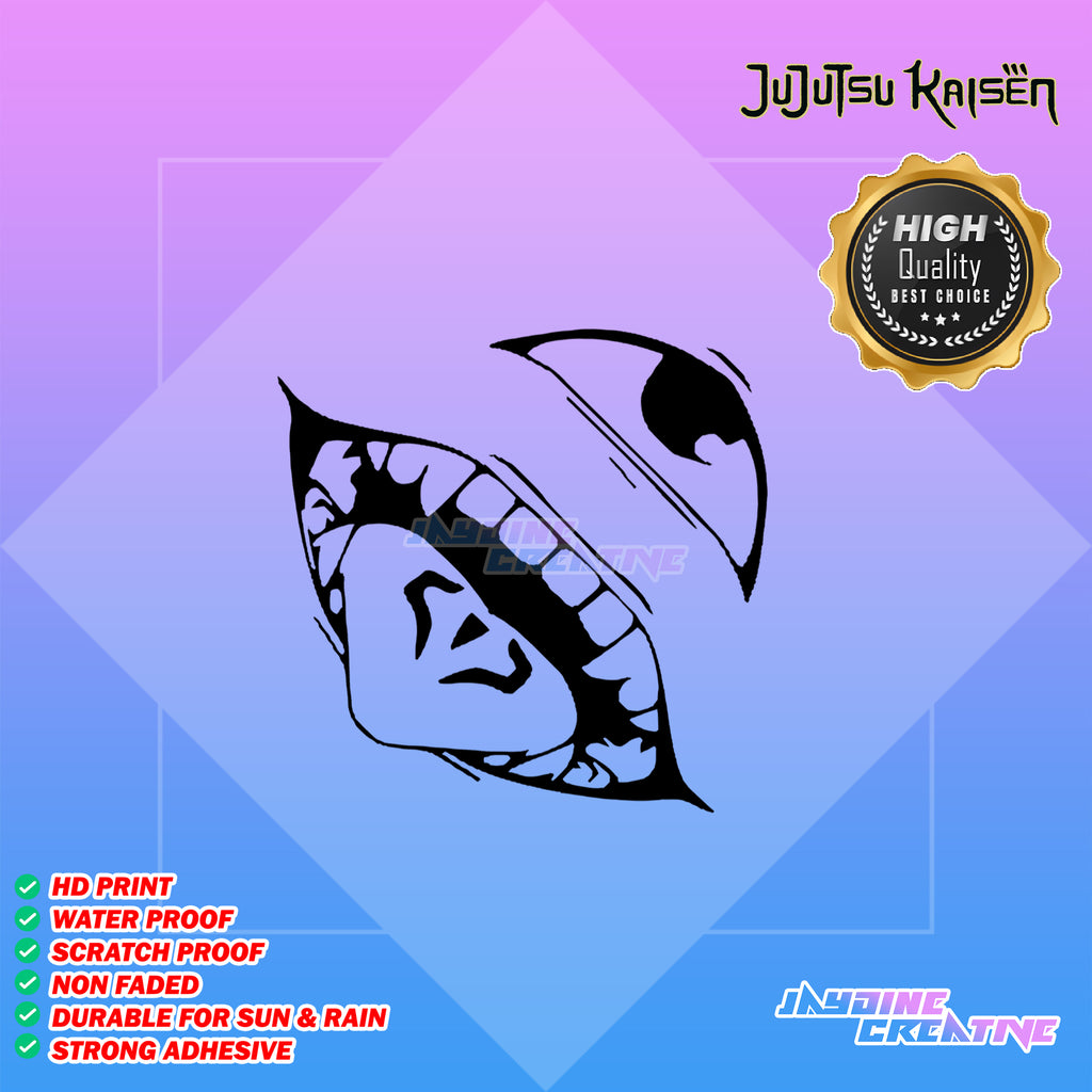 Jujutsu Kaisen Inspired Decal Cut-Out Sticker