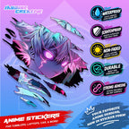 All  Anime Inspired Scratch Sticker Waterproof Vinyl for Helmet, Motorcycle, Car, Laptop, Phone & Tumbler
