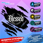 Bible Verse God Jesus Christ Scratch Sticker Waterproof Vinyl for Helmet, Motorcycle, Car & Tumbler