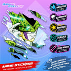 Dragonball Anime Inspired Scratch Sticker Waterproof Vinyl for Helmet, Motorcycle, Car & Tumbler